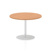 Dynamic Italia 1000mm Poseur Round Table Oak Top 725mm High Leg ITL0146 DD